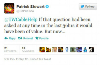 Patrick Stewart's Rejection